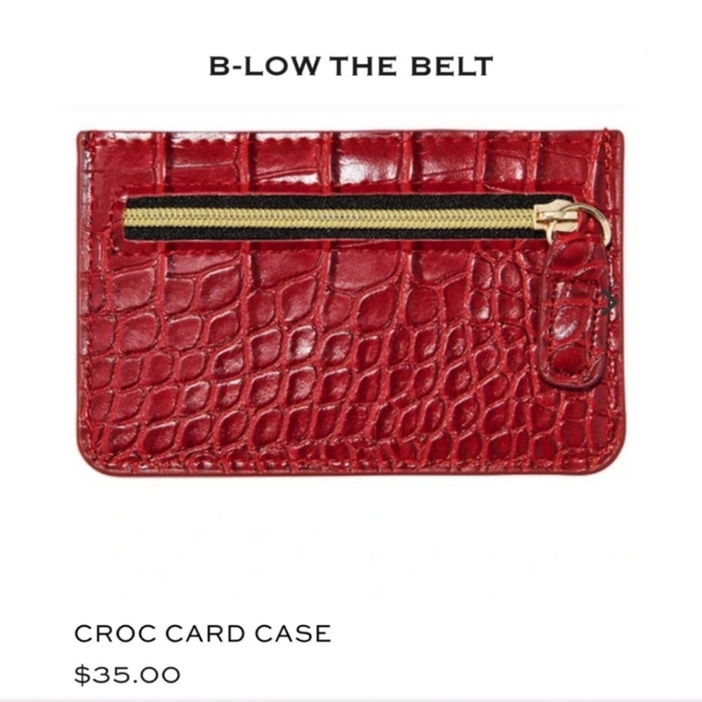 Below The Belt Croc Card Case